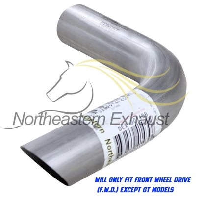 Northeastern Exhaust | Stainless Steel Exhaust Muffler & Tailpipe Exhaust System Kit Compatible for 2009-2010 Pontiac Vibe 2.4L 2.8L | F.W.D | Free Clamps Included | Automotive Replacement Part