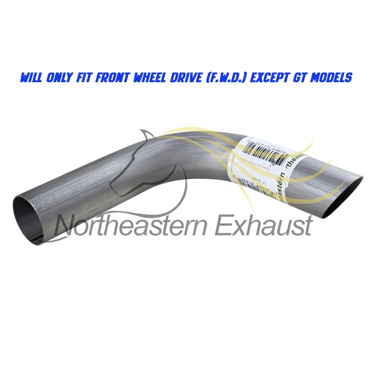 Northeastern Exhaust | Stainless Steel Exhaust Muffler & Tailpipe Exhaust System Kit Compatible for 2009-2010 Pontiac Vibe 2.4L 2.8L | F.W.D | Free Clamps Included | Automotive Replacement Part