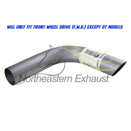 Northeastern Exhaust | Stainless Steel Exhaust Muffler & Tailpipe Exhaust System Kit Compatible for 2009-2010 Pontiac Vibe 2.4L 2.8L | F.W.D | Free Clamps Included | Automotive Replacement Part