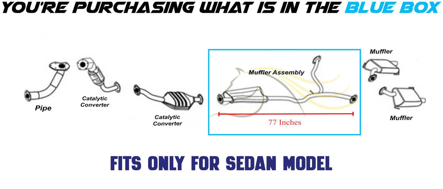 2008-2011 Subaru Impreza 2.5L Exhaust Muffler Assembly
