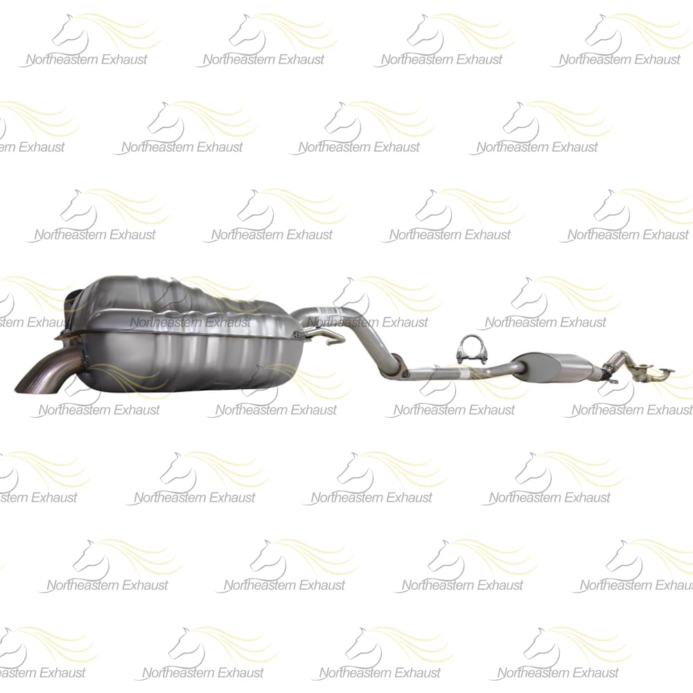 Northeastern Exhaust | Stainless Steel EPA-Approved Catalytic, Front Pipe, Resonator & Muffler Exhaust System Kit Compatible for Hyundai Santa Fe 2010-2012 3.5L | Free Gaskets and Clamp Included