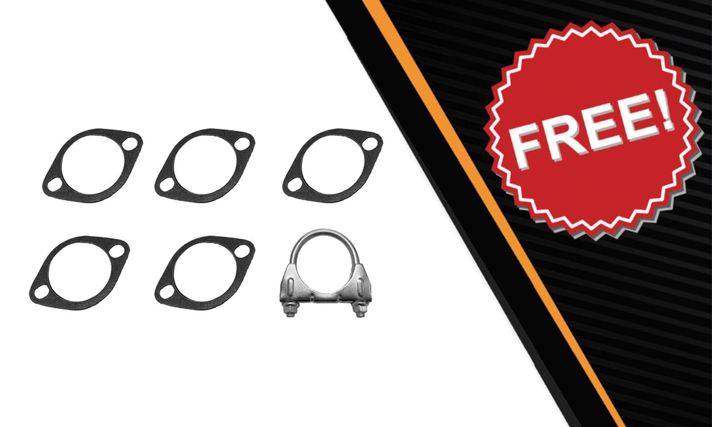 Northeastern Exhaust | Stainless Steel EPA-Approved Catalytic, Front Pipe, Resonator & Muffler Exhaust System Kit Compatible for Hyundai Santa Fe 2010-2012 3.5L | Free Gaskets and Clamp Included