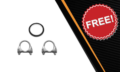 Northeastern Exhaust | Stainless Steel - Exhaust Intermediate Pipe and Muffler Compatible for Mazda 3 Hatchback 2010-2013 2.5L | Includes Gasket and Clamps | Hatchback