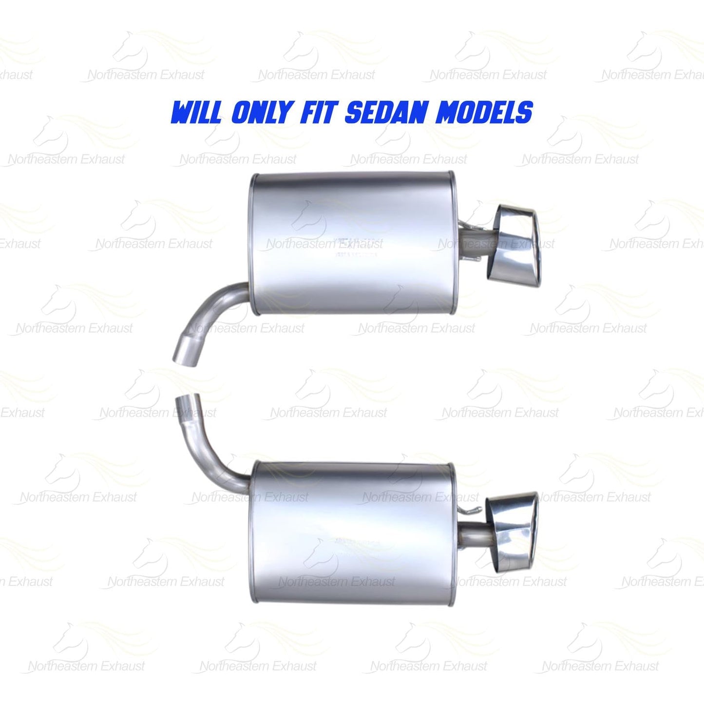 2013-2017 Honda Accord 3.5L Pair of Exhaust Mufflers