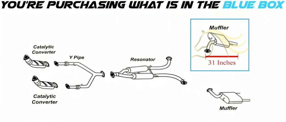 2011-2013 Infiniti M56 5.6L & M37 3.7L | 2014-2019 Infiniti Q70 5.6L Exhaust Passenger-Side Muffler