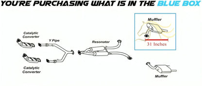 2011-2013 Infiniti M56 5.6L & M37 3.7L | 2014-2019 Infiniti Q70 5.6L Exhaust Passenger-Side Muffler