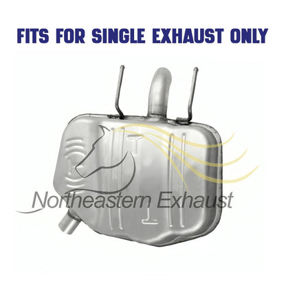 Northeastern Exhaust | Stainless Steel Driver-Side Muffler Compatible for Chevrolet Malibu 2013-2015 2.5L, 2013-2014 2.4L | Malibu Limited 2016 2.5L | Free Clamp Included | Dual Exhaust