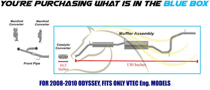 2005-2010 Honda Odyssey 3.5L Exhaust Catalytic Converter and Muffler