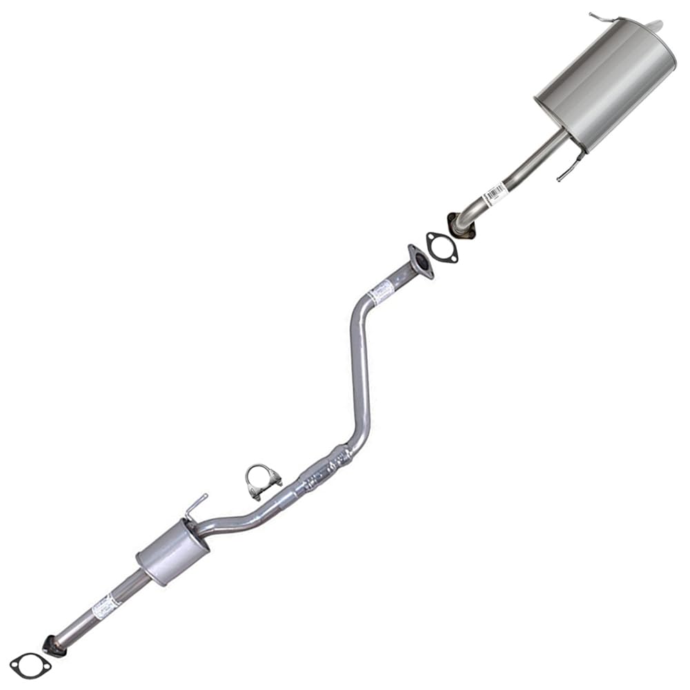 Northeastern Exhaust | Stainless Steel Resonator Pipe & Muffler Exhaust System Kit Compatible for Hyundai Elantra 2011-2016 1.8L | Free Gaskets and Clamp Included