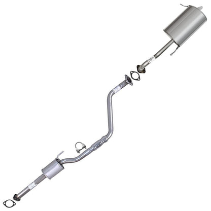 Northeastern Exhaust | Stainless Steel Resonator Pipe & Muffler Exhaust System Kit Compatible for Hyundai Elantra 2011-2016 1.8L | Free Gaskets and Clamp Included