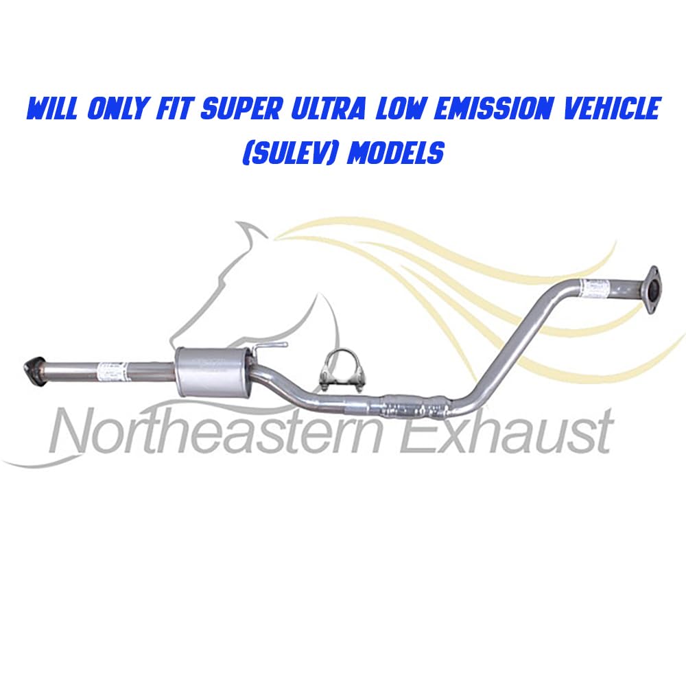 Northeastern Exhaust | Stainless Steel Resonator Pipe & Muffler Exhaust System Kit Compatible for Hyundai Elantra 2011-2016 1.8L | Free Gaskets and Clamp Included