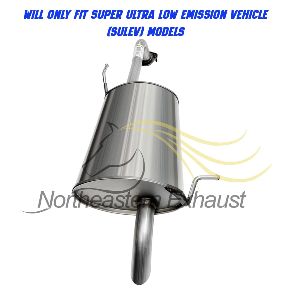 Northeastern Exhaust | Stainless Steel Resonator Pipe & Muffler Exhaust System Kit Compatible for Hyundai Elantra 2011-2016 1.8L | Free Gaskets and Clamp Included