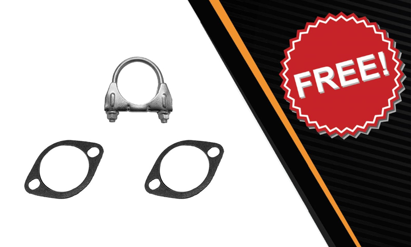 Northeastern Exhaust | Stainless Steel Resonator Pipe & Muffler Exhaust System Kit Compatible for Hyundai Elantra 2011-2016 1.8L | Free Gaskets and Clamp Included