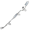 2012-2014 Honda CR-V 2.4L Exhaust Resonator Pipe and Muffler with Catalytic