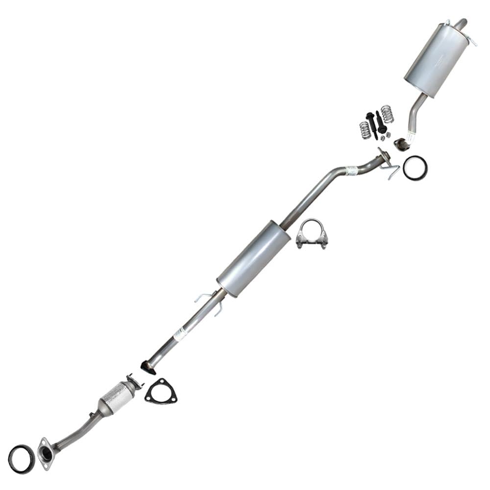 2012-2014 Honda CR-V 2.4L Exhaust Resonator Pipe and Muffler with Catalytic
