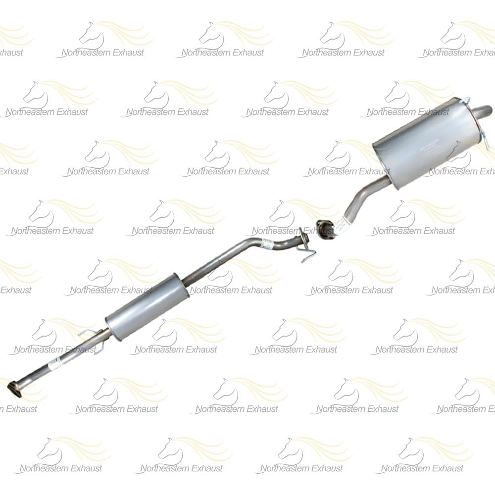 2012-2014 Honda CR-V 2.4L Exhaust Resonator Pipe and Muffler with Catalytic