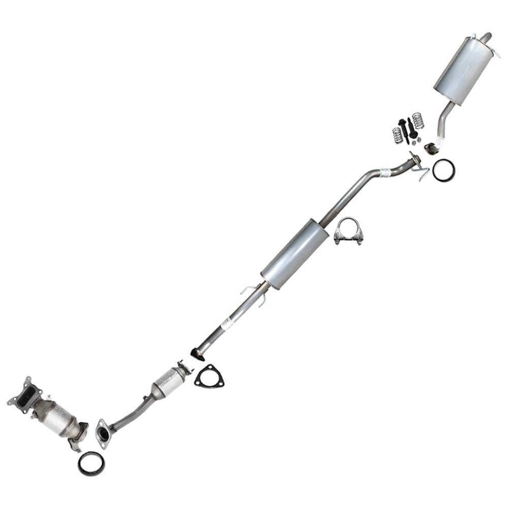 2012-2014 Honda CR-V 2.4L Exhaust Resonator Pipe and Muffler with Catalytics