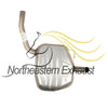Northeastern Exhaust | Stainless Steel Direct-Fit Exhaust Passenger-Side Muffler Compatible for 2008-2010 Volvo V70 | 2008-2015  Volvo XC70 | 3.2L | Free Sleeves Included | Automotive Replacement Part