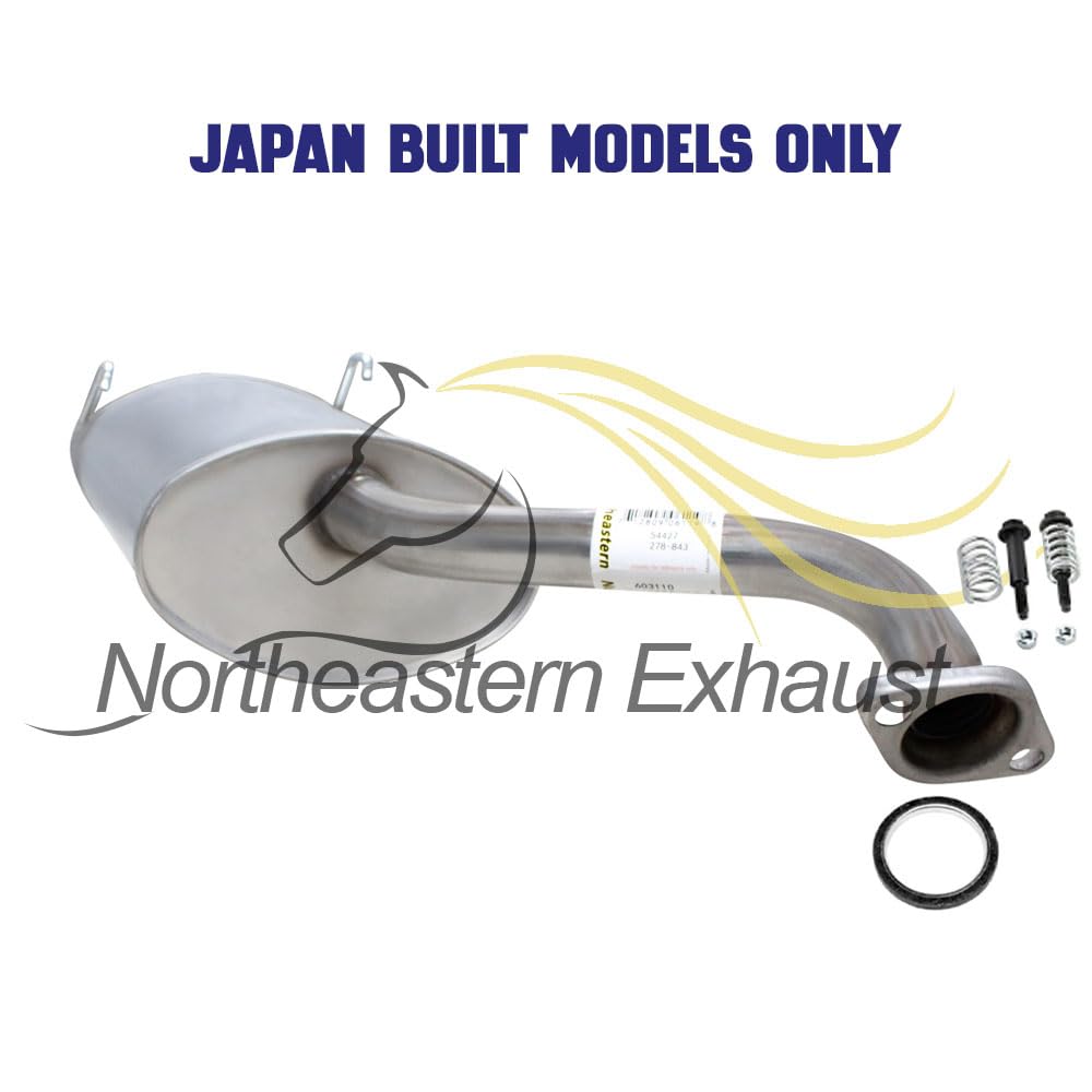 2005-2006 Honda CR-V 2.4L Exhaust Resonator Pipe and Muffler