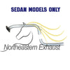 Northeastern Exhaust | Stainless Steel - Exhaust Intermediate Pipe and Muffler Compatible for Mazda 3 2010-2013 2.5L | Includes Gasket and Clamps | Sedan