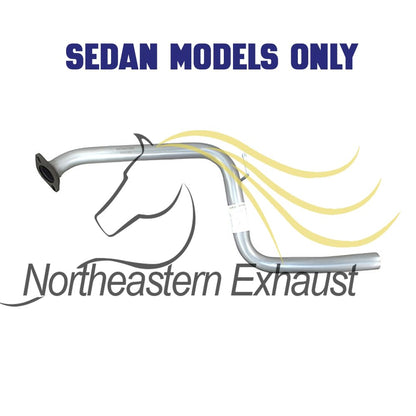 Northeastern Exhaust | Stainless Steel - Exhaust Intermediate Pipe and Muffler Compatible for Mazda 3 2010-2013 2.5L | Includes Gasket and Clamps | Sedan