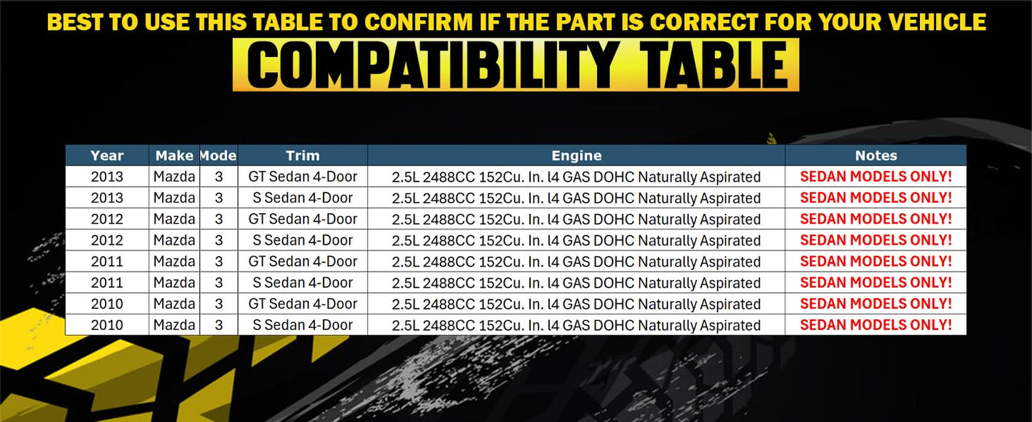 Northeastern Exhaust | Stainless Steel - Exhaust Intermediate Pipe and Muffler Compatible for Mazda 3 2010-2013 2.5L | Includes Gasket and Clamps | Sedan