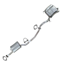 Northeastern Exhaust | Stainless Steel - Direct Fit Exhaust Resonator Pipe and Muffler Kit Compatible for Hyundai Santa Fe 2010-2012 3.5L - Includes Clamp & Gaskets