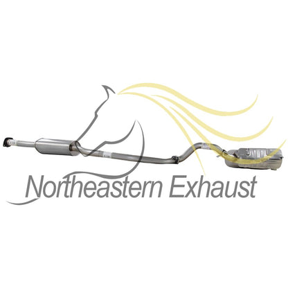 Northeastern Exhaust | Stainless Steel - Direct Fit Exhaust Resonator Pipe and Muffler Kit Compatible for Hyundai Santa Fe 2010-2012 3.5L - Includes Clamp & Gaskets