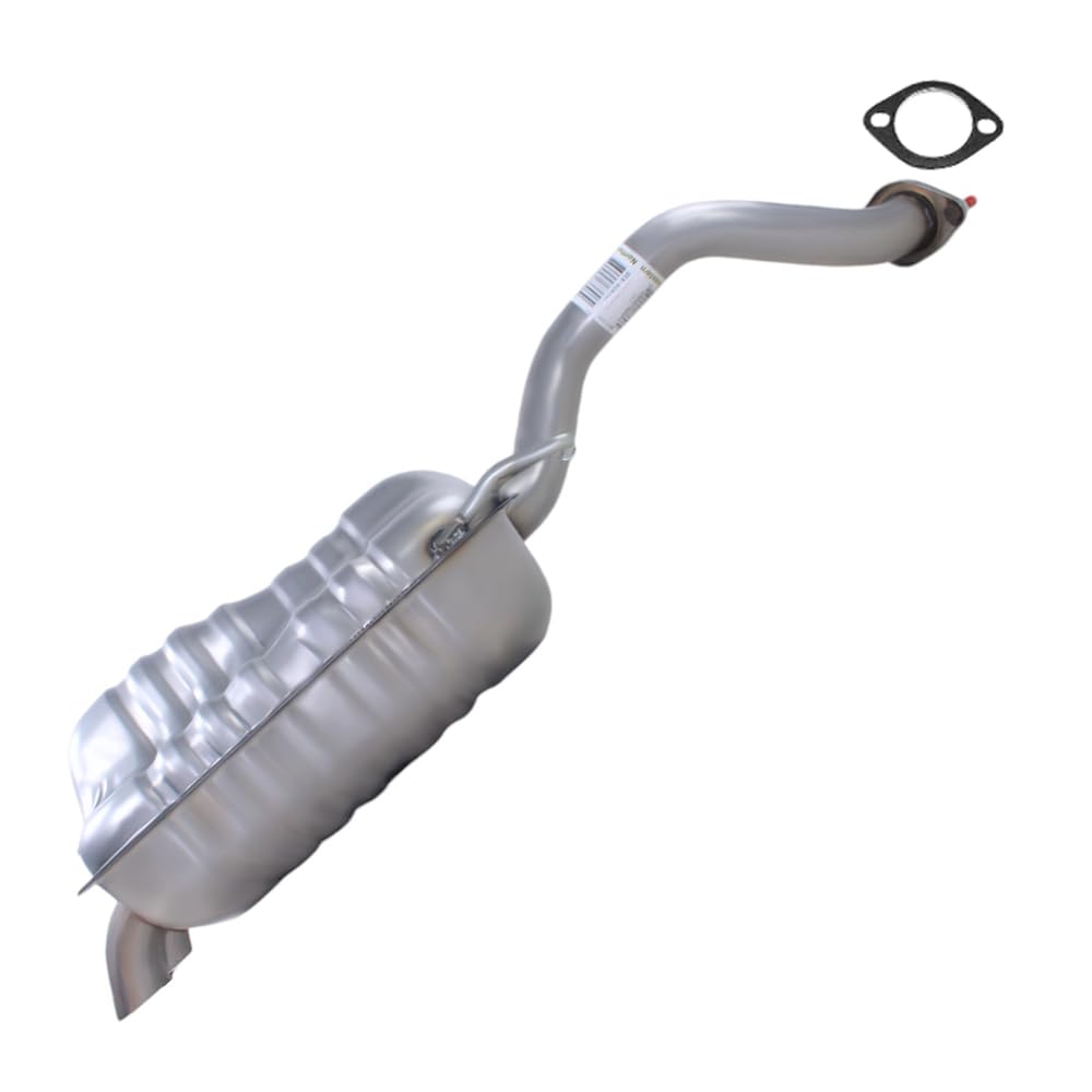 Northeastern Exhaust | Stainless Steel - Direct Fit Exhaust Muffler Compatible for Kia Sorento 2011-2013 3.5L | Hyundai 2010-2012 3.5L - Includes Gasket | Automotive Replacement Part