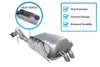 Northeastern Exhaust | Stainless Steel - Direct Fit Exhaust Muffler Compatible for Kia Sorento 2011-2013 3.5L | Hyundai 2010-2012 3.5L - Includes Gasket | Automotive Replacement Part
