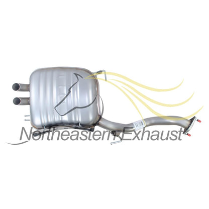 Northeastern Exhaust | Stainless Steel - Direct Fit Exhaust Muffler Compatible for Kia Sorento 2011-2013 3.5L | Hyundai 2010-2012 3.5L - Includes Gasket | Automotive Replacement Part