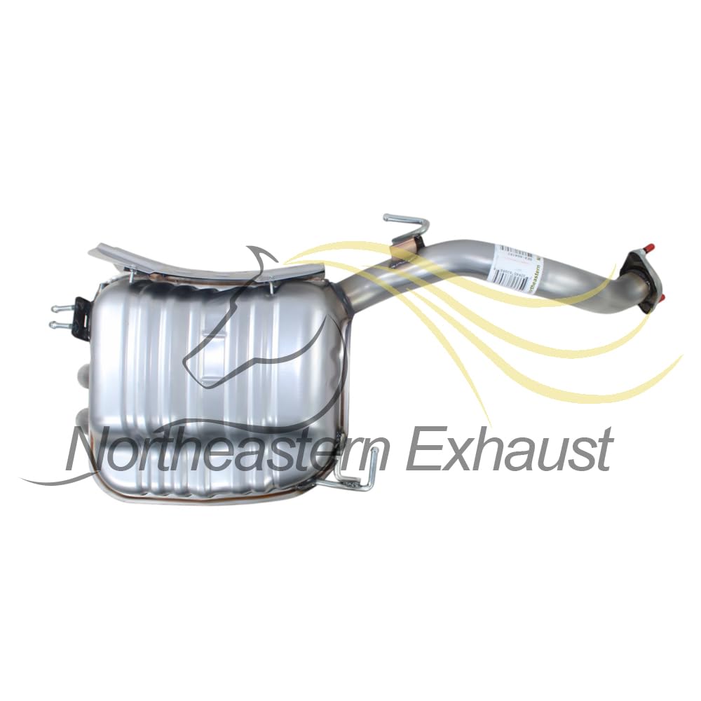 Northeastern Exhaust | Stainless Steel - Direct Fit Exhaust Muffler Compatible for Kia Sorento 2011-2013 3.5L | Hyundai 2010-2012 3.5L - Includes Gasket | Automotive Replacement Part