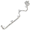 Northeastern Exhaust | Stainless Steel - EPA-Approved Catalytic, Resonator, Intermediate Pipe, Muffler Complete Exhaust System Kit Compatible for Chevrolet Malibu 2014 2.4L - Includes Clamp and Gasket