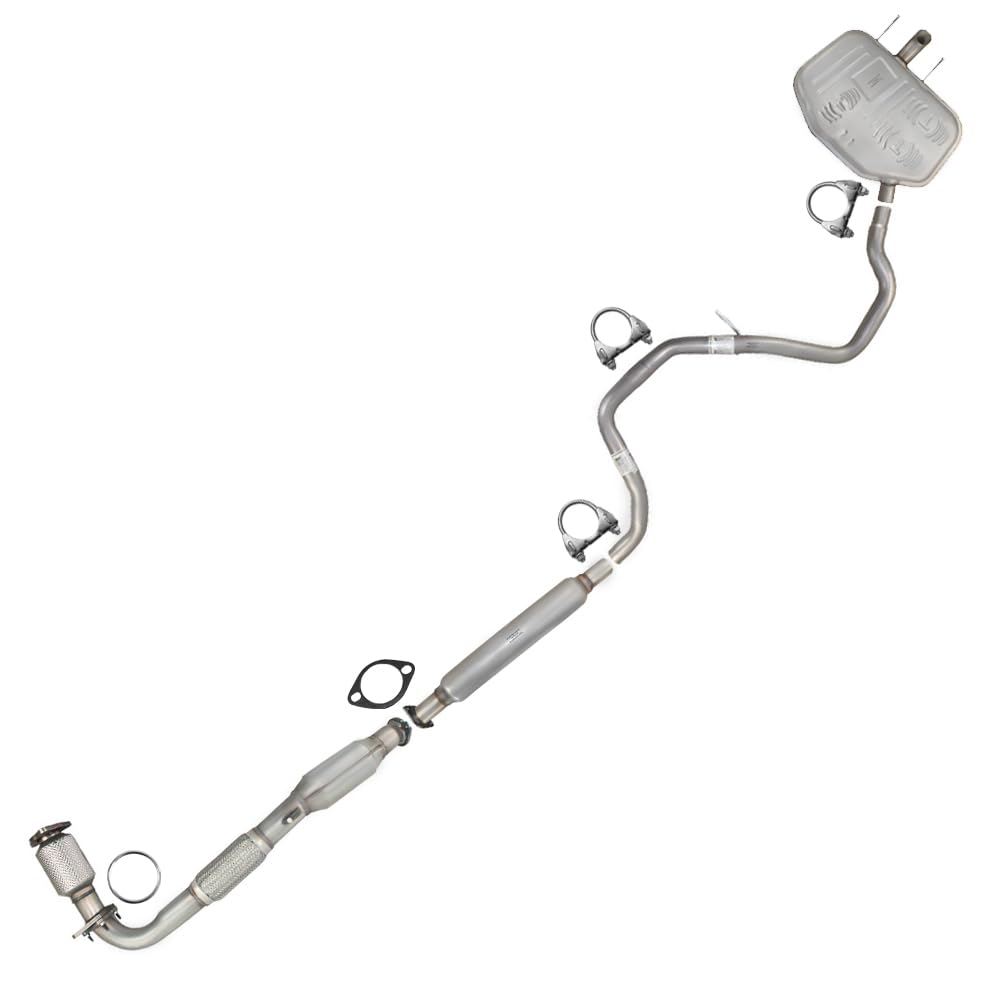 Northeastern Exhaust | Stainless Steel - EPA-Approved Catalytic, Resonator, Intermediate Pipe, Muffler Complete Exhaust System Kit Compatible for Chevrolet Malibu 2014 2.4L - Includes Clamp and Gasket