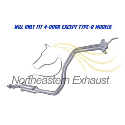 Northeastern Exhaust | Direct Fit Exhaust Resonator Pipe Compatible for Acura Integra 1994-2001 1.8L 4-Door - Includes Gasket and Bolt Spring | For 4-Door Except Type-R Models