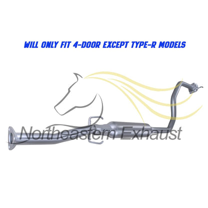 Northeastern Exhaust | Direct Fit Exhaust Resonator Pipe Compatible for Acura Integra 1994-2001 1.8L 4-Door - Includes Gasket and Bolt Spring | For 4-Door Except Type-R Models
