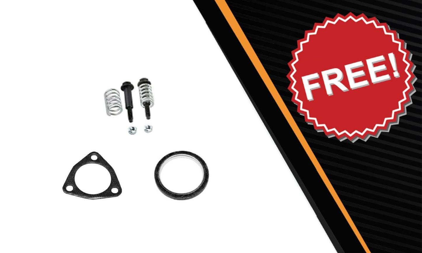 Northeastern Exhaust | Direct Fit Exhaust Resonator Pipe Compatible for Acura Integra 1994-2001 1.8L 4-Door - Includes Gasket and Bolt Spring | For 4-Door Except Type-R Models