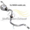 2007-2012 Toyota Yaris 1.5L Intermediate Pipe, Muffler Exhaust System Kit