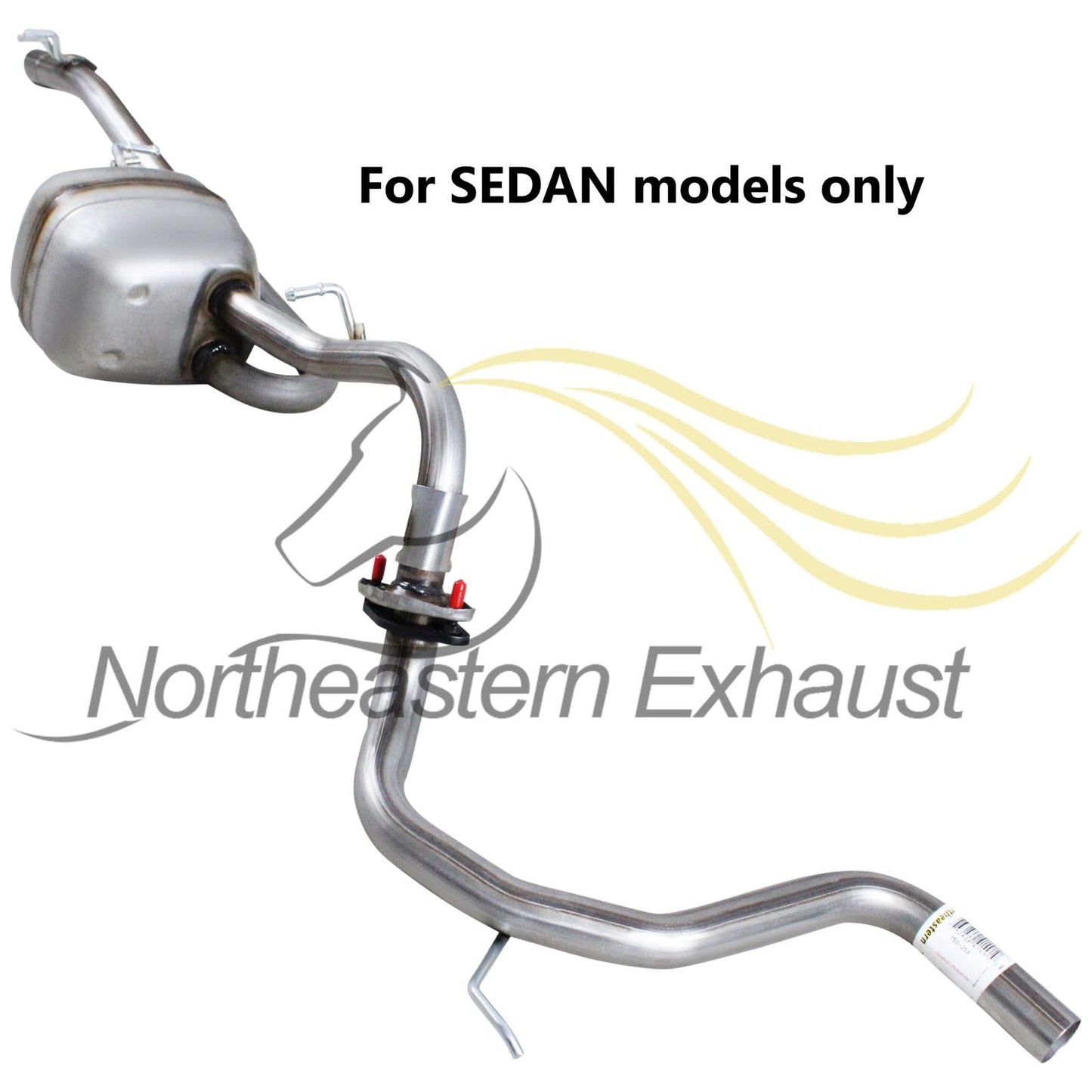 2007-2012 Toyota Yaris 1.5L Intermediate Pipe, Muffler Exhaust System Kit