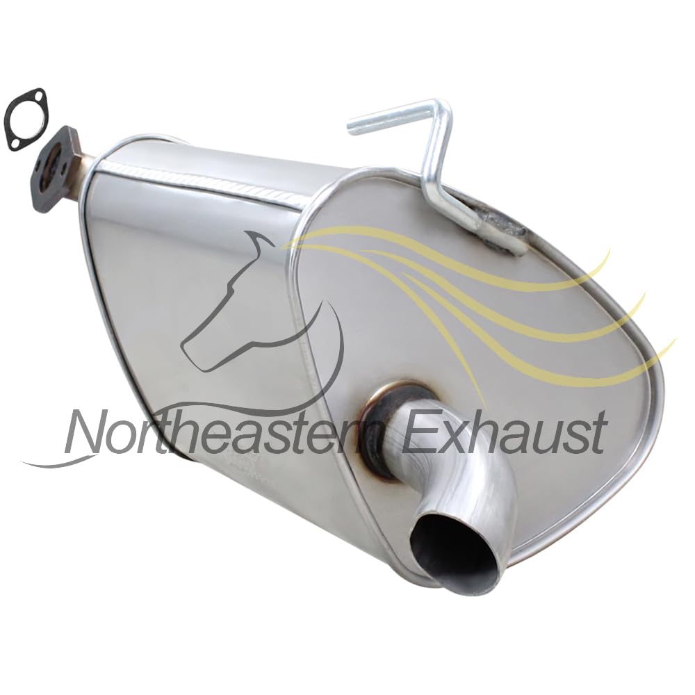 Northeastern Exhaust | Stainless Steel Resonator, Y Pipe, Pair of Muffler Exhaust System Kit Compatible for Subaru Outback 2010-2015 3.6L | Free Gasket and Clamp Included