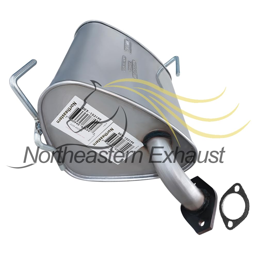 Northeastern Exhaust | Stainless Steel Resonator, Y Pipe, Pair of Muffler Exhaust System Kit Compatible for Subaru Outback 2010-2015 3.6L | Free Gasket and Clamp Included