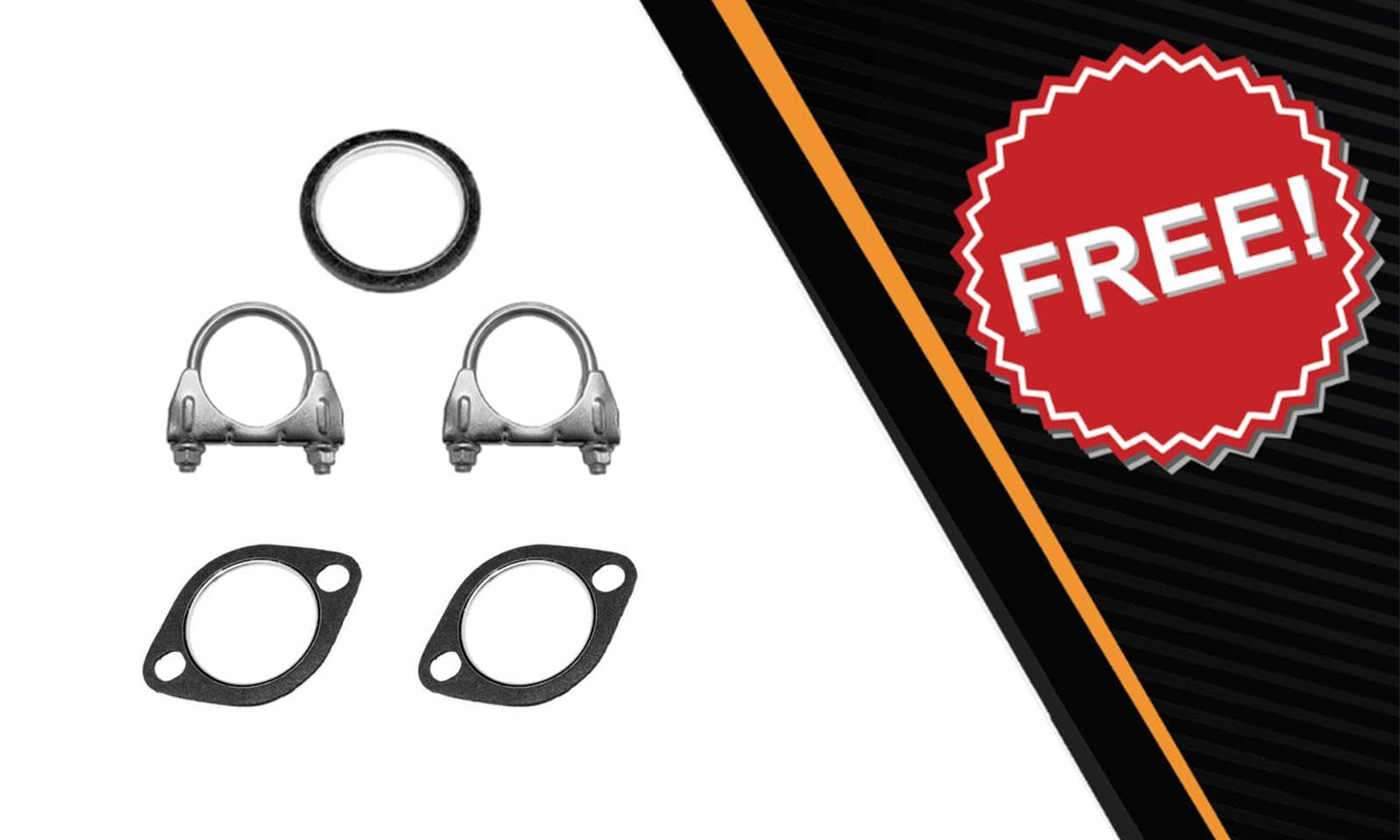 Northeastern Exhaust | Stainless Steel Resonator, Y Pipe, Pair of Muffler Exhaust System Kit Compatible for Subaru Outback 2010-2015 3.6L | Free Gasket and Clamp Included