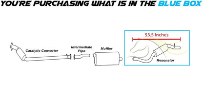 2005 Chevrolet Venture 3.4L | 2002-2004 Oldsmobile Silhouette3.4L | 2005-2006 3.5L, 2007 3.9L Saturn Relay Exhaust Resonator