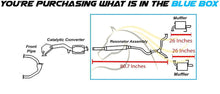 Northeastern Exhaust | Stainless Steel | Resonator Y-Pipe, Driver Side Muffler, and Passenger Side Muffler Exhaust System Kit Compatible with Subaru Legacy 2006-2009 2.5L | Free Gaskets, Spring Bolt Kit and Clamps Included | Automotive Replacement Part