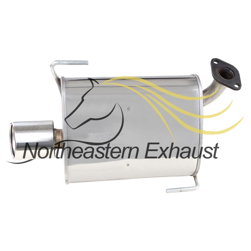 Northeastern Exhaust | Stainless Steel | Resonator Y-Pipe, Driver Side Muffler, and Passenger Side Muffler Exhaust System Kit Compatible with Subaru Legacy 2006-2009 2.5L | Free Gaskets, Spring Bolt Kit and Clamps Included | Automotive Replacement Part