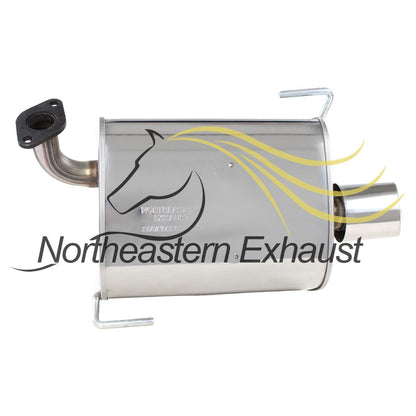 Northeastern Exhaust | Stainless Steel | Resonator Y-Pipe, Driver Side Muffler, and Passenger Side Muffler Exhaust System Kit Compatible with Subaru Legacy 2006-2009 2.5L | Free Gaskets, Spring Bolt Kit and Clamps Included | Automotive Replacement Part