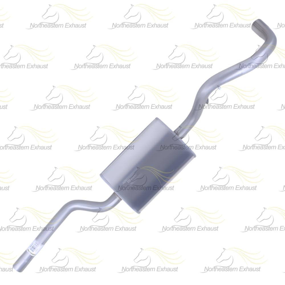 Northeastern Exhaust | Stainless Steel Rear Exhaust Resonator Pipe Compatible for 2013-2019 Ford Escape 2.0L, 2.5L | 2013-2016 Escape 1.6L | 2017-2019 Escape 1.5L | Free Sleeves Included | Automotive Replacement Part