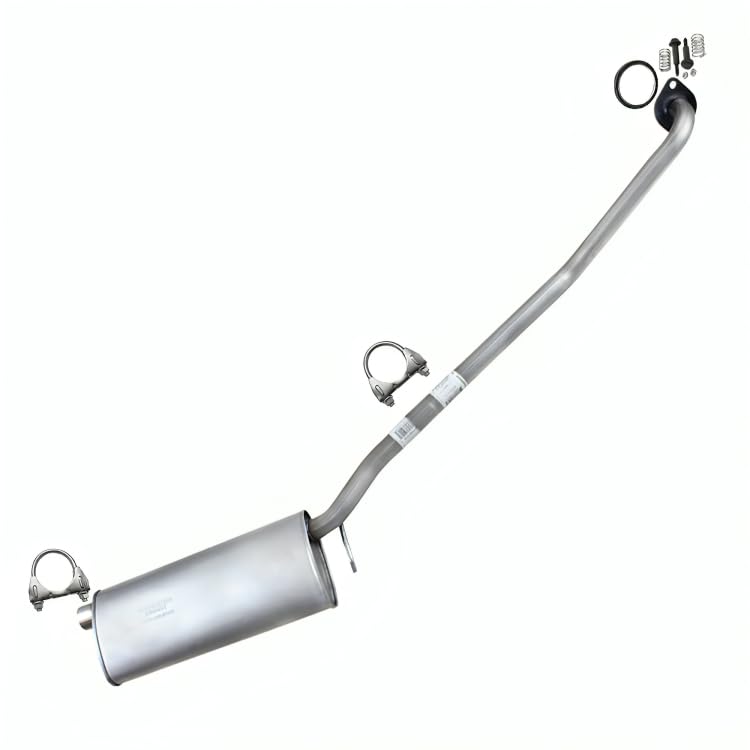 Northeastern Exhaust | Stainless Steel Exhaust Resonator Pipe Compatible for Toyota Highlander 2001-2003 3.0L | Free Gasket, Clamp and Bolt kit Included | Automotive Replacement Part
