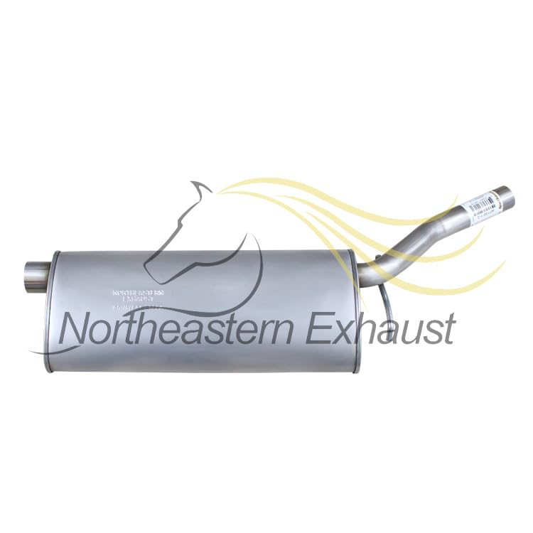 Northeastern Exhaust | Stainless Steel Exhaust Resonator Pipe Compatible for Toyota Highlander 2001-2003 3.0L | Free Gasket, Clamp and Bolt kit Included | Automotive Replacement Part