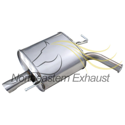 Northeastern Exhaust | Stainless Steel Driver-Side Exhaust Muffler Compatible for Infiniti G35 2007 3.5L | Free Clamp Included | Automotive Replacement Part